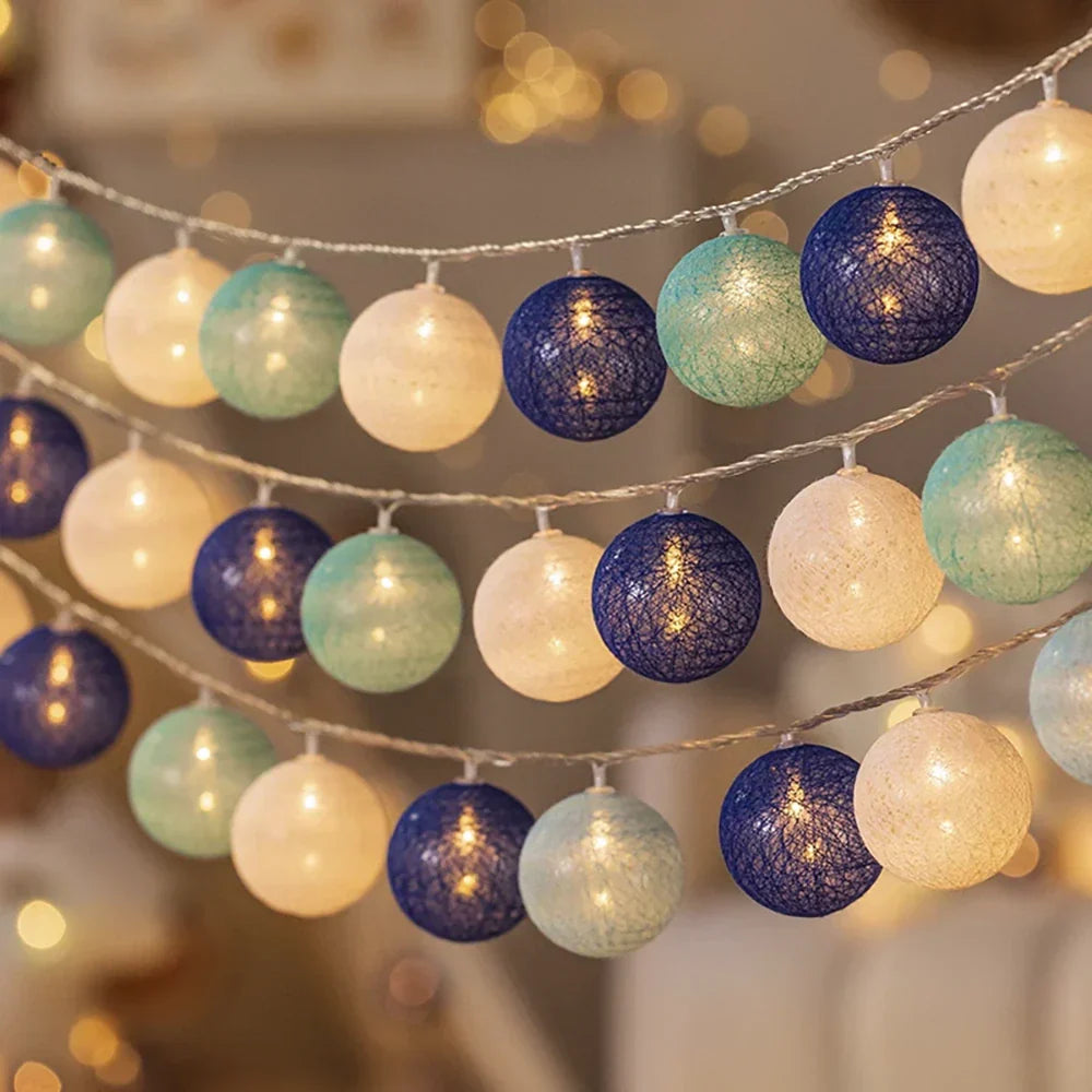 Soft Ivory Fairy Light String Decoration