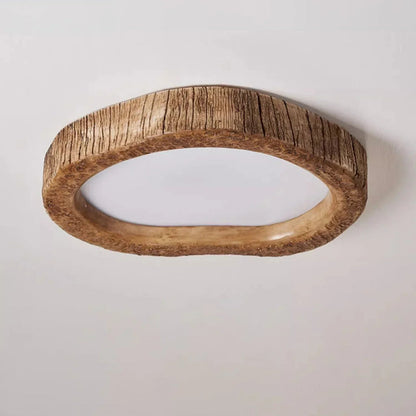 Rustic Wooden Style LED Ceiling Lamp