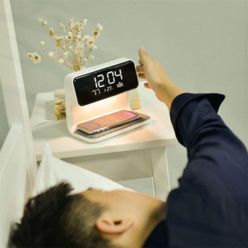 Compact LED Alarm Clock with Adjustable Brightness