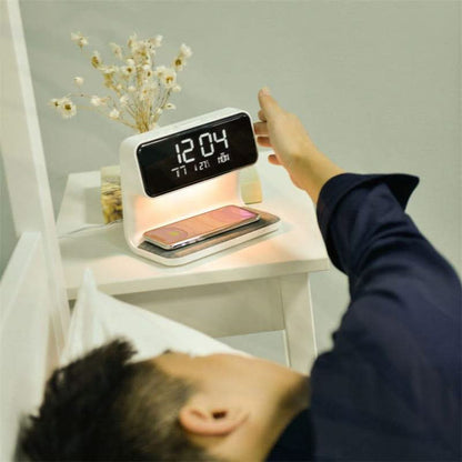 Compact LED Alarm Clock with Adjustable Brightness