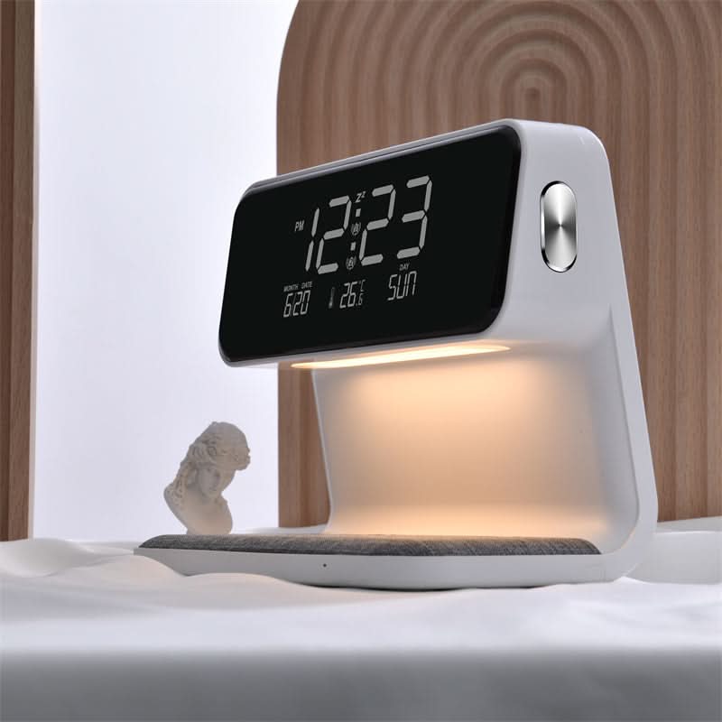 Compact LED Alarm Clock with Adjustable Brightness