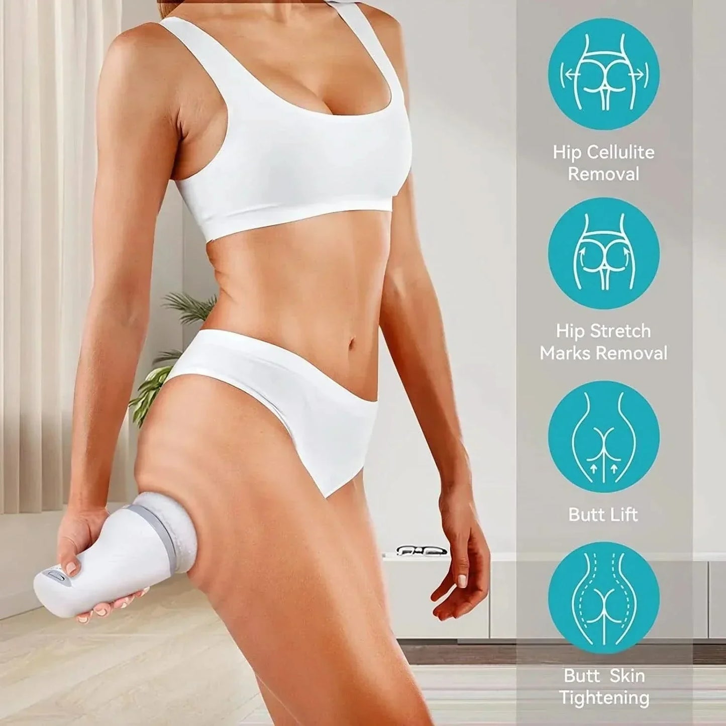 Premium Body Massager with 6 Interchangeable Heads