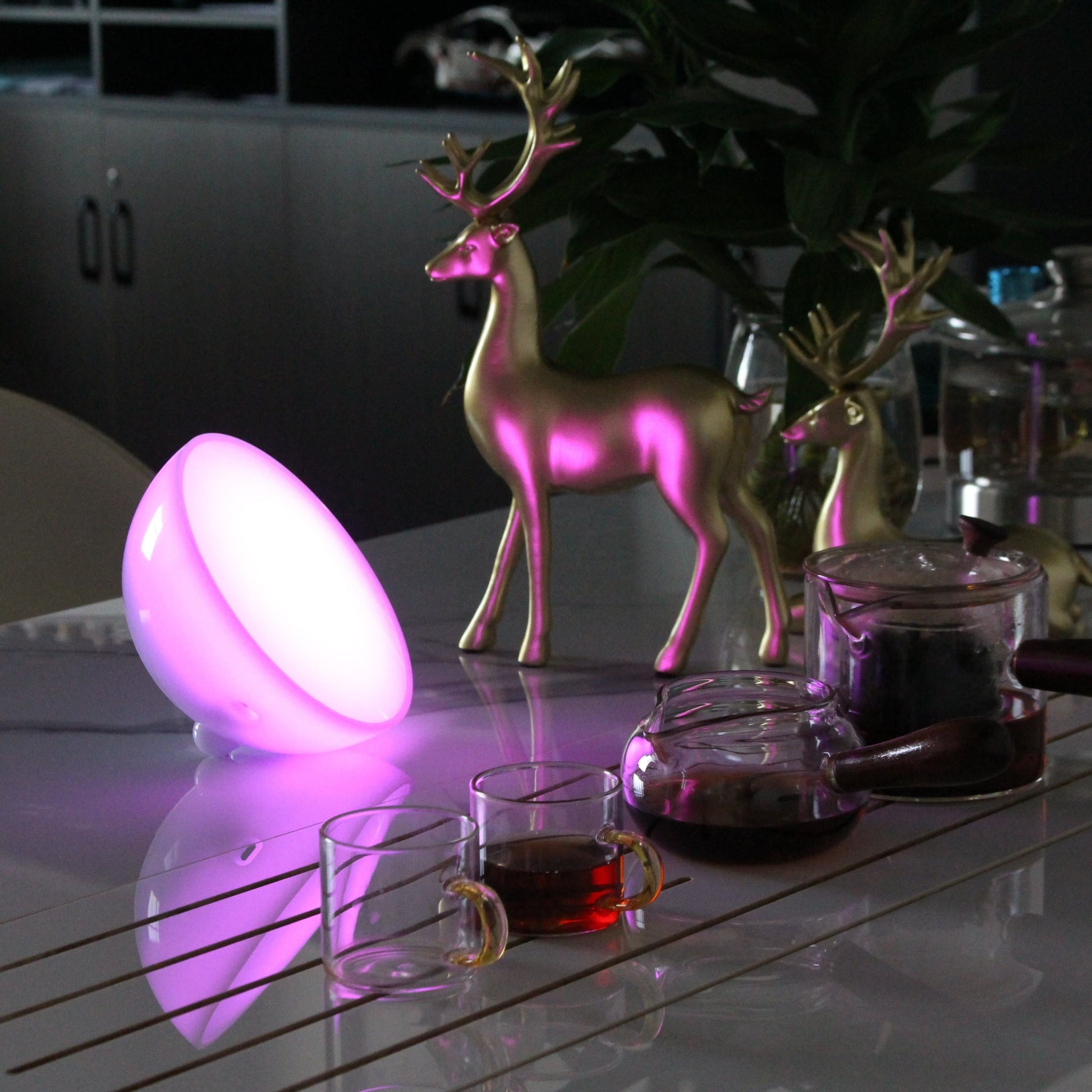 Color Changing LED Bedside Table Lamp with Bluetooth - Luxicro