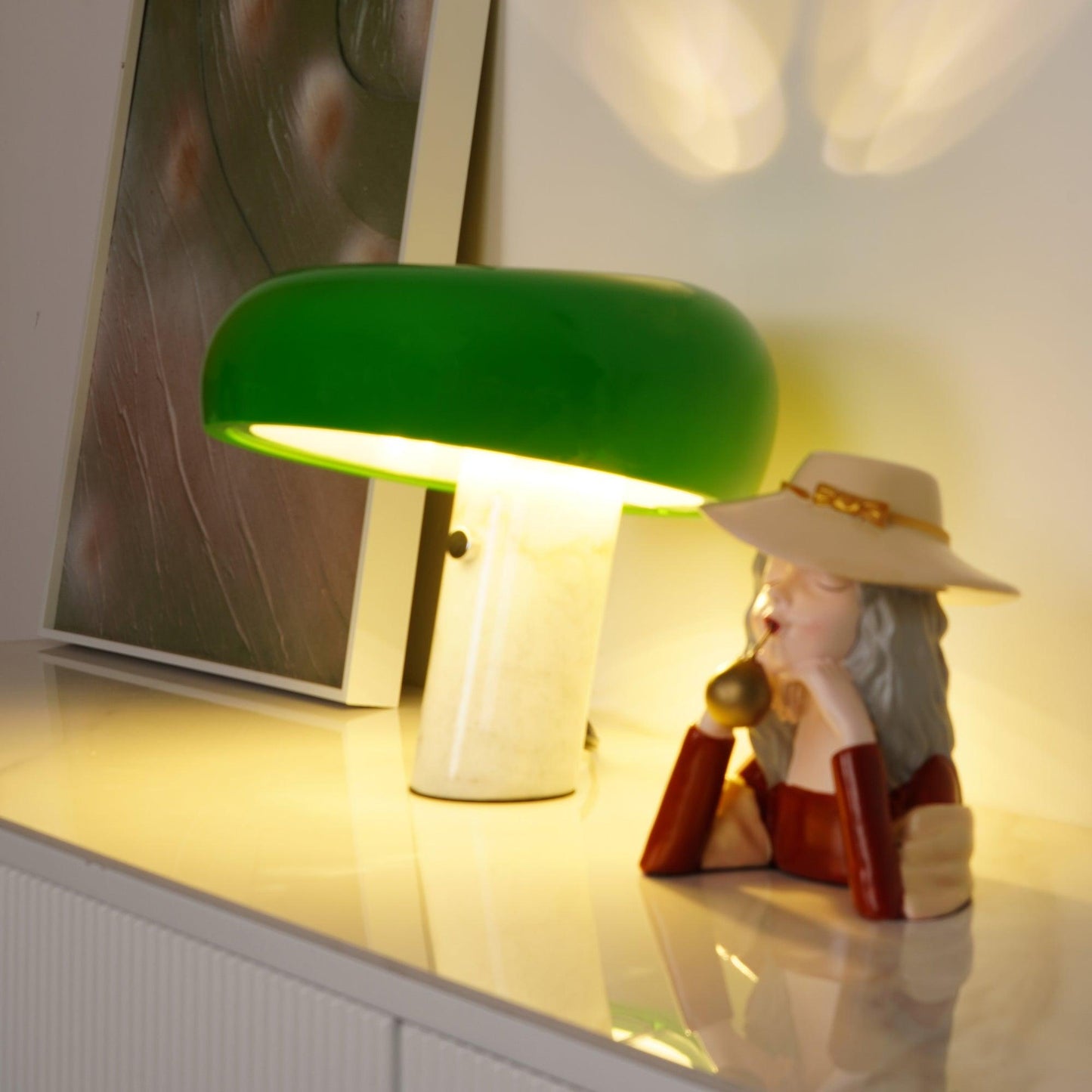Elegant Marble Accent Table Lamp