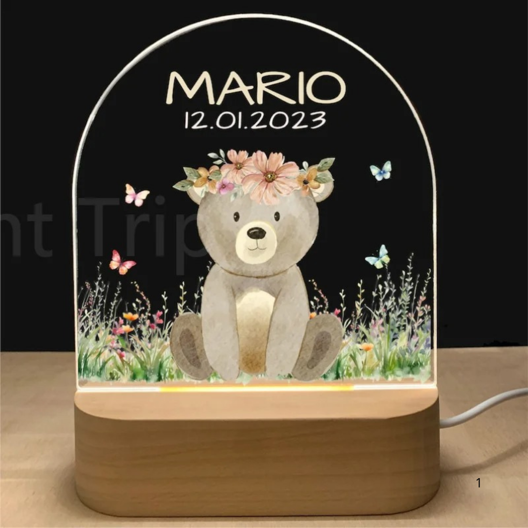 Customizable Kids Night Lamp with Soft Glow