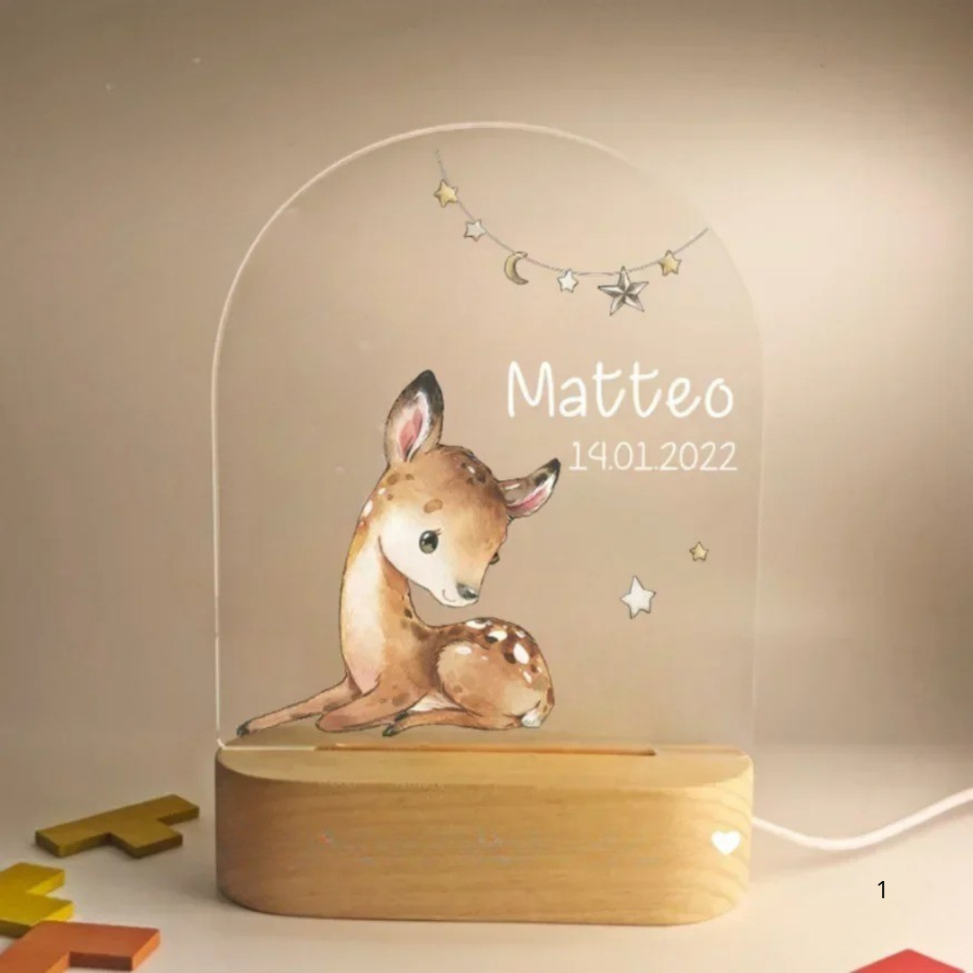 Customizable Kids Night Lamp with Soft Glow
