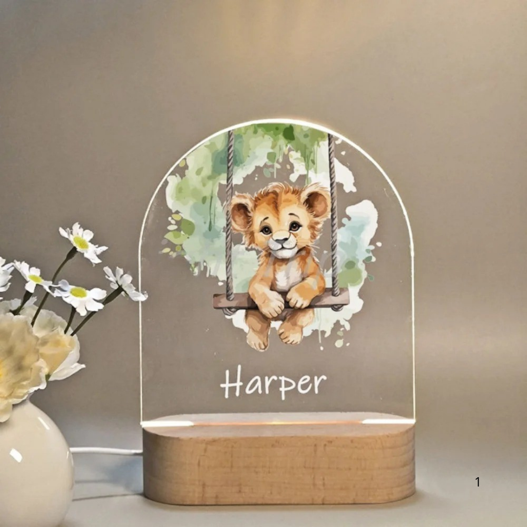 Customizable Kids Night Lamp with Soft Glow