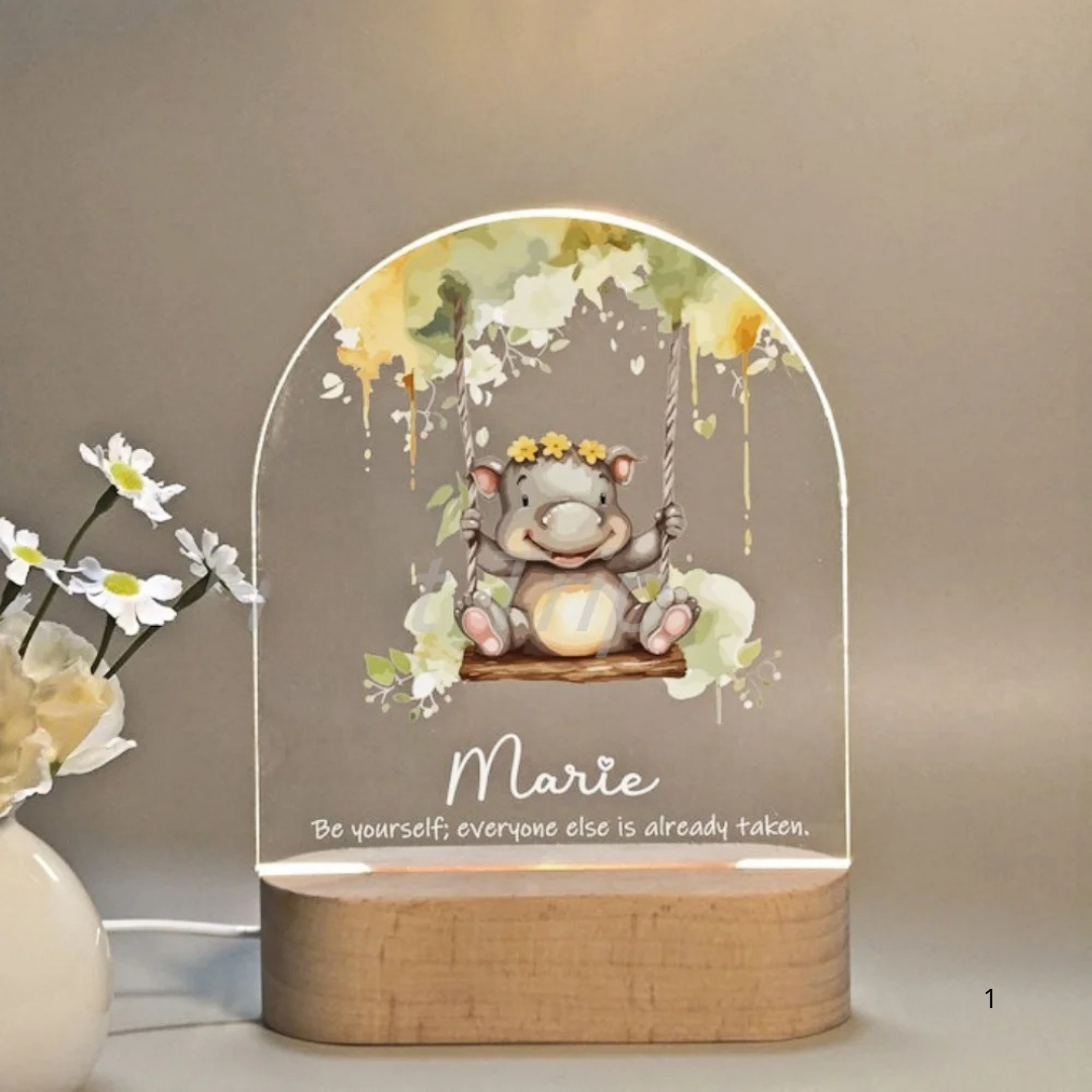 Customizable Kids Night Lamp with Soft Glow