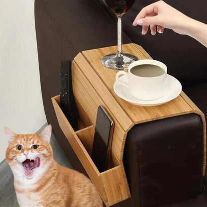 Space Saving Sofa Tray Table Organizer