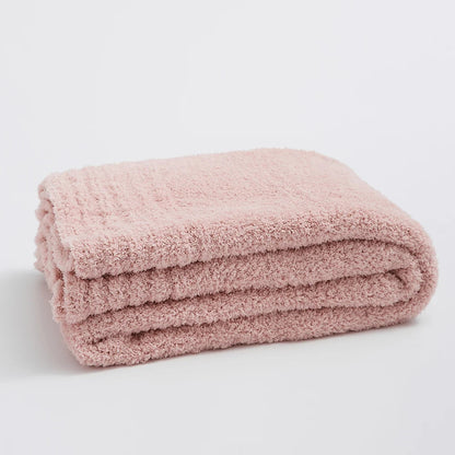 Cozy Simple Chunky Knit Throw Blanket