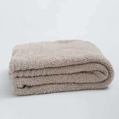 Cozy Simple Chunky Knit Throw Blanket
