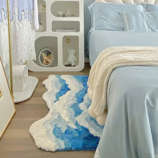 Cozy Coastal Anti-Slip Plush Floor Mat - Luxicro