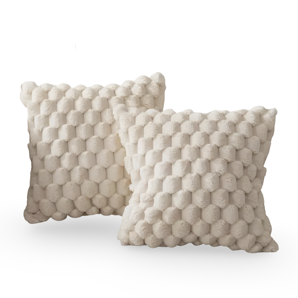 Plush Square Pillowcase 20x20 Inches - Comfortable Home Decor Cushion