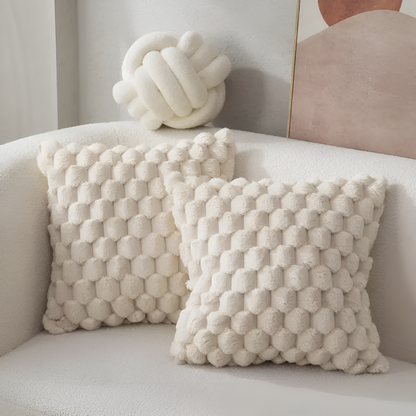 Plush Square Pillowcase 20x20 Inches - Comfortable Home Decor Cushion - Luxicro
