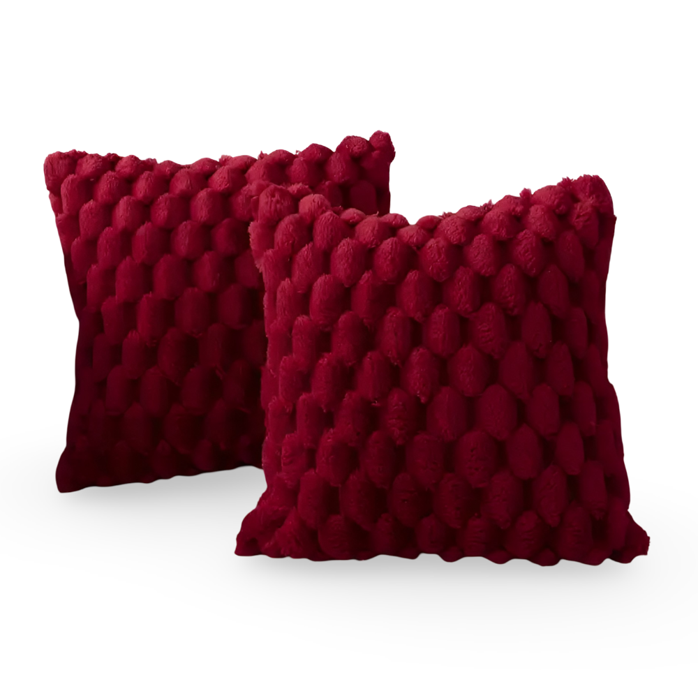Plush Square Pillowcase 20x20 Inches - Comfortable Home Decor Cushion