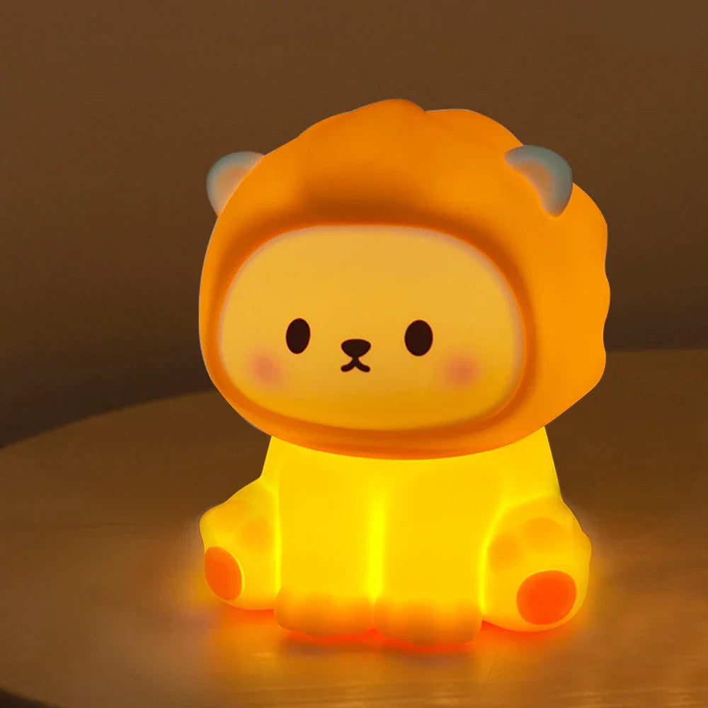 Gentle Silicone Animal Nightlight for Children - Luxicro