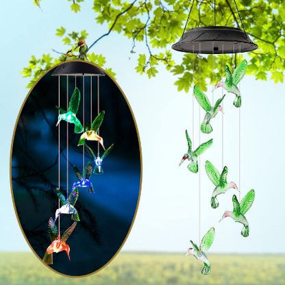 Colorful Bird Shaped Solar Yard Lights