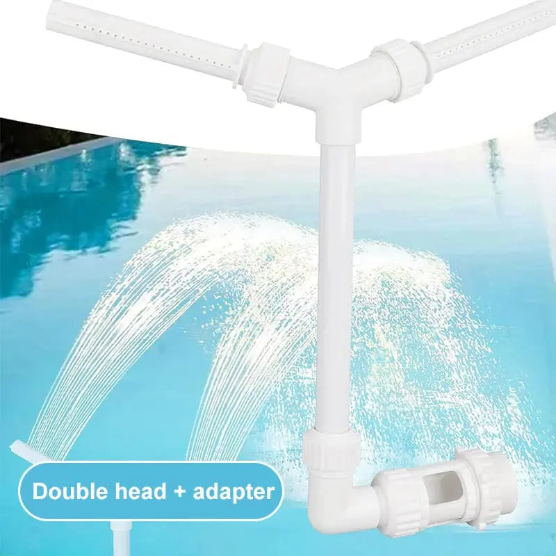 Bright LED Water Fountain with Double Jet Spray