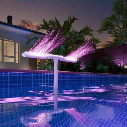 Bright LED Water Fountain with Double Jet Spray - Luxicro
