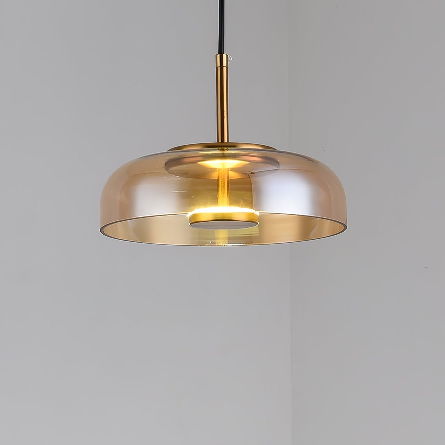 Bright Glass Drop Pendant Light