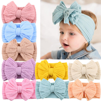 Girls Cute Nylon Bow Hair Band