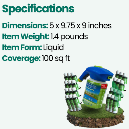 Quick Fix Grass Seed Spray for Thin Lawn Areas - Luxicro