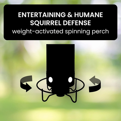 Easy Fill Bird Feeder with Squirrel Proof Spin Tray