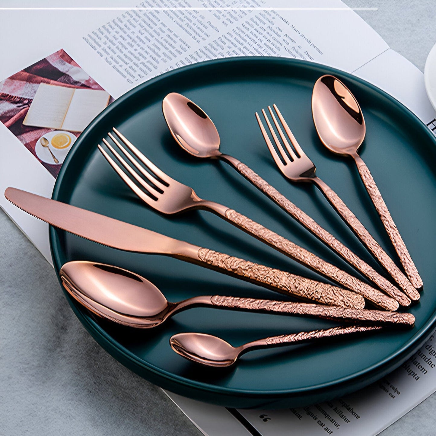 Classic Stainless Steel Dinner Set