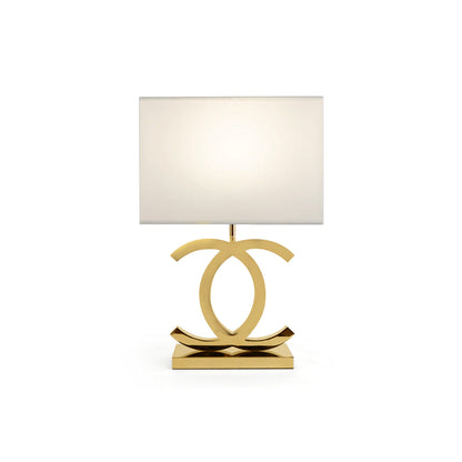 Elegant Metal Table Lamp with Chrome Gold Finish