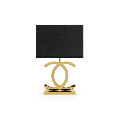 Elegant Metal Table Lamp with Chrome Gold Finish