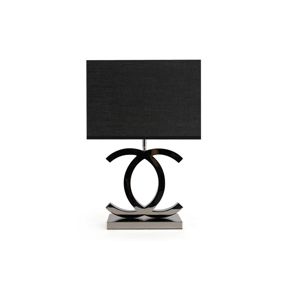 Elegant Metal Table Lamp with Chrome Gold Finish