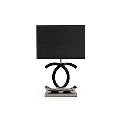 Elegant Metal Table Lamp with Chrome Gold Finish