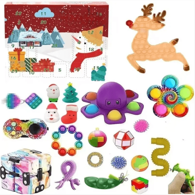 Sparkling Gemstone Christmas Countdown Calendar Box - Luxicro