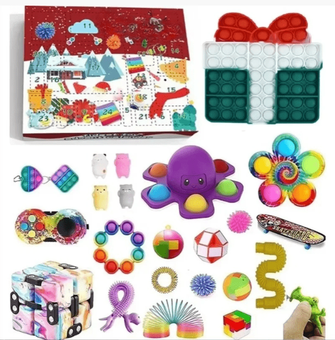 Sparkling Gemstone Christmas Countdown Calendar Box