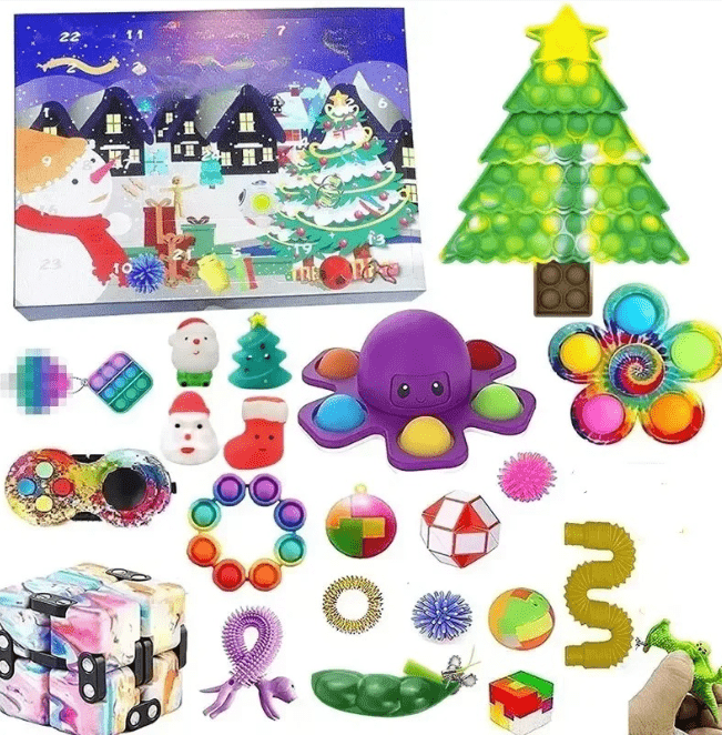 Sparkling Gemstone Christmas Countdown Calendar Box