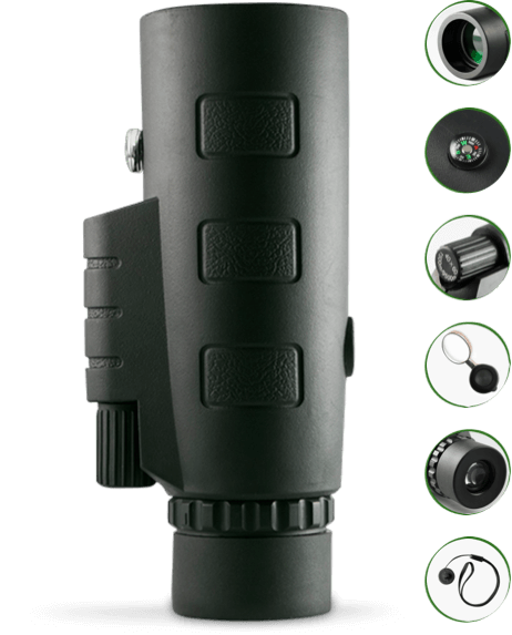 Compact 12X50 Waterproof Monocular for Outdoor Use