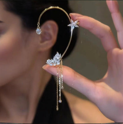 Beautiful Butterfly Earrings with Dazzling Cubic Zirconia