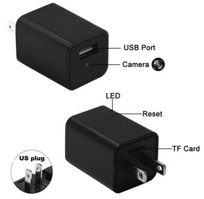 Mini 1080P Spy Camera USB Wall Adapter