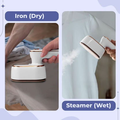 Compact Travel Hand Steamer for Smooth Clothes