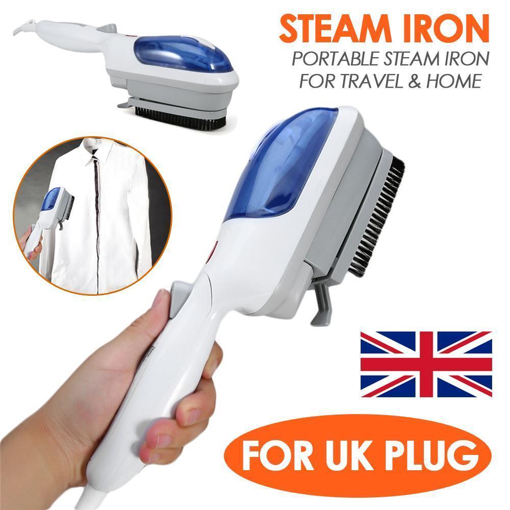 Portable Mini Steam Iron with Cleaning Brush
