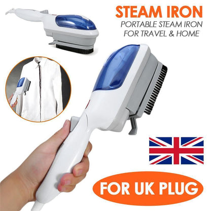 Portable Mini Steam Iron with Cleaning Brush