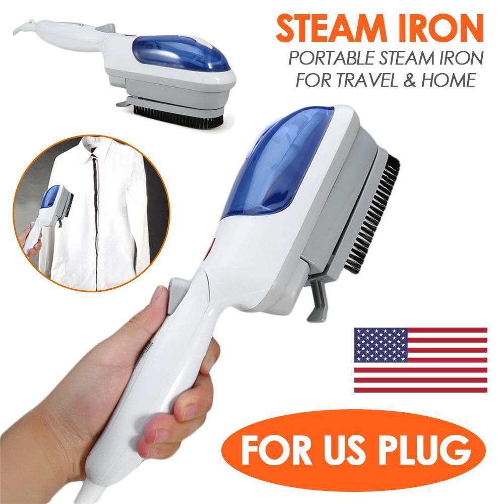 Portable Mini Steam Iron with Cleaning Brush