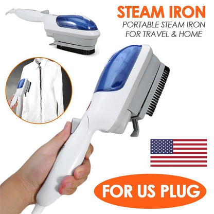 Portable Mini Steam Iron with Cleaning Brush