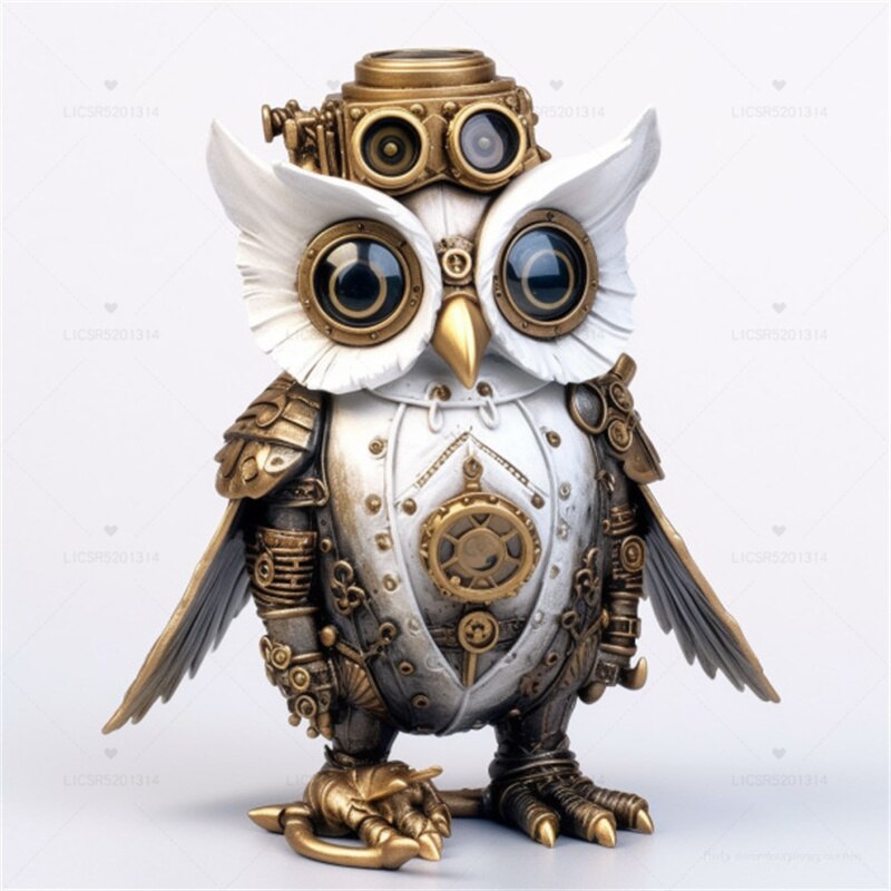 Cute Owl Figurine Decorative House Statue