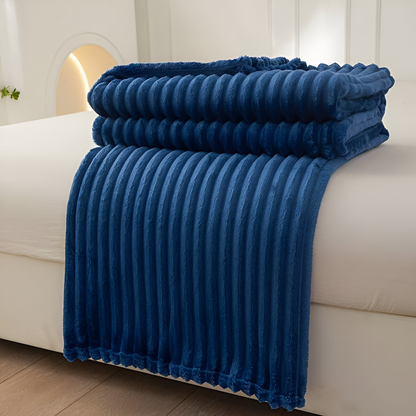 Cozy Plaid Fleece Throw Blanket Soft and Warm
