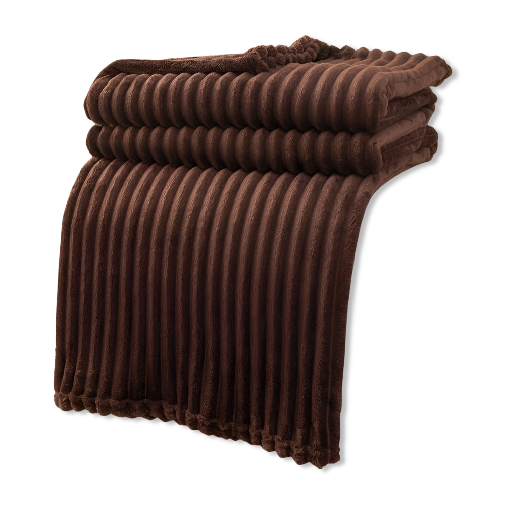 Plush Red Checkered Fleece Blanket