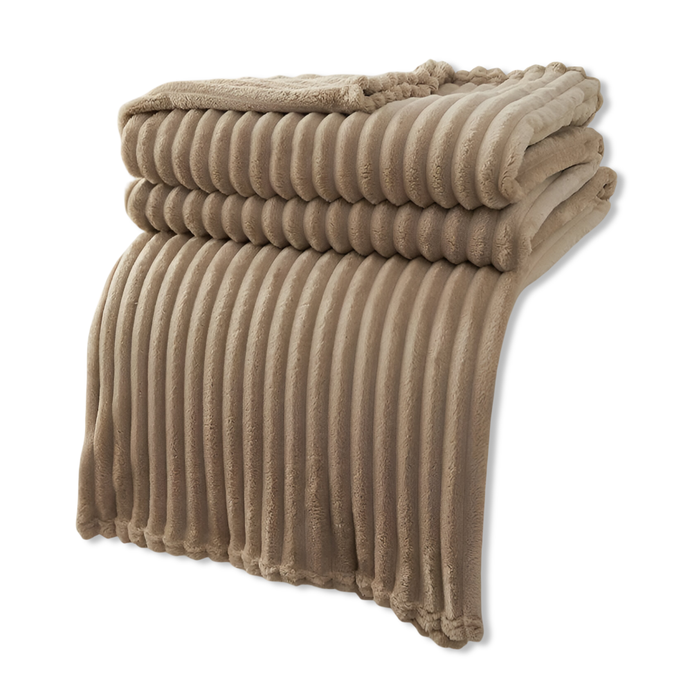 Plush Red Checkered Fleece Blanket