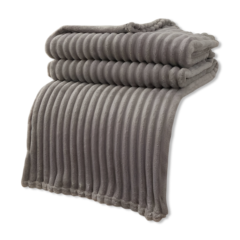Plush Red Checkered Fleece Blanket
