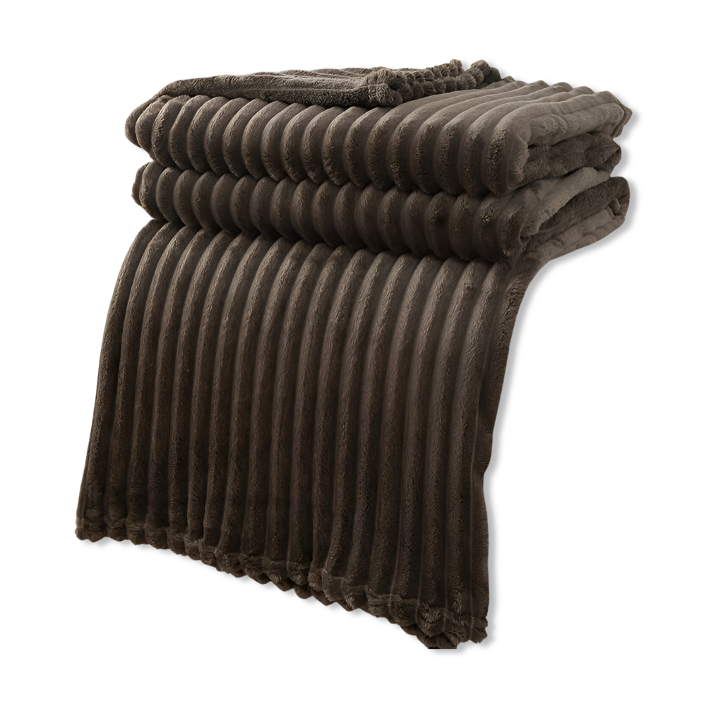 Plush Red Checkered Fleece Blanket