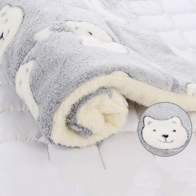 Soft Plush Pet Fleece Blanket Sofa Throw